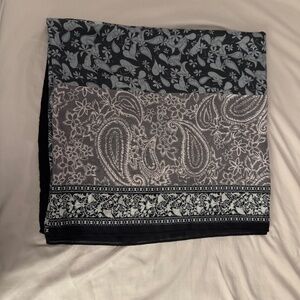 Large Oversized Paisley & Floral Shawl Scarf Wrap